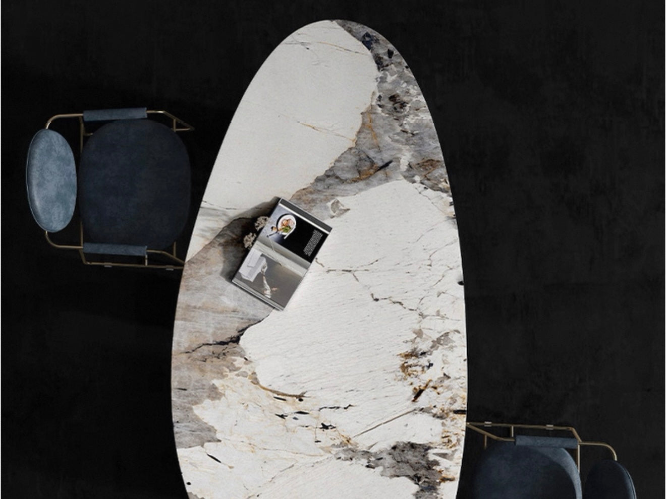AETHER Contemporary Italian Stone Dining Table & Chairs