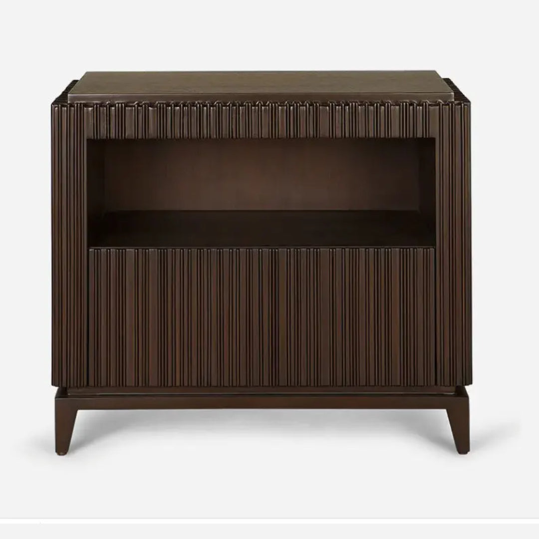 AMELIE Contemporary Fluted Bedside Cabinet