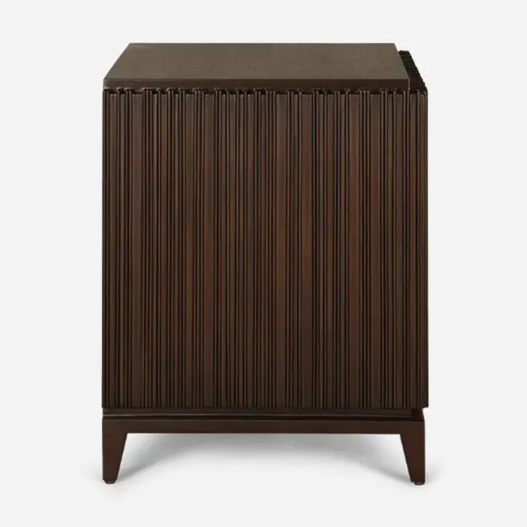 AMELIE Contemporary Fluted Bedside Cabinet
