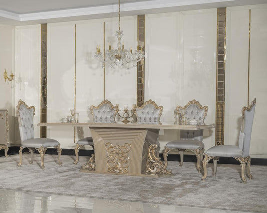 ARIA Victorian Dining Table & Chairs Set