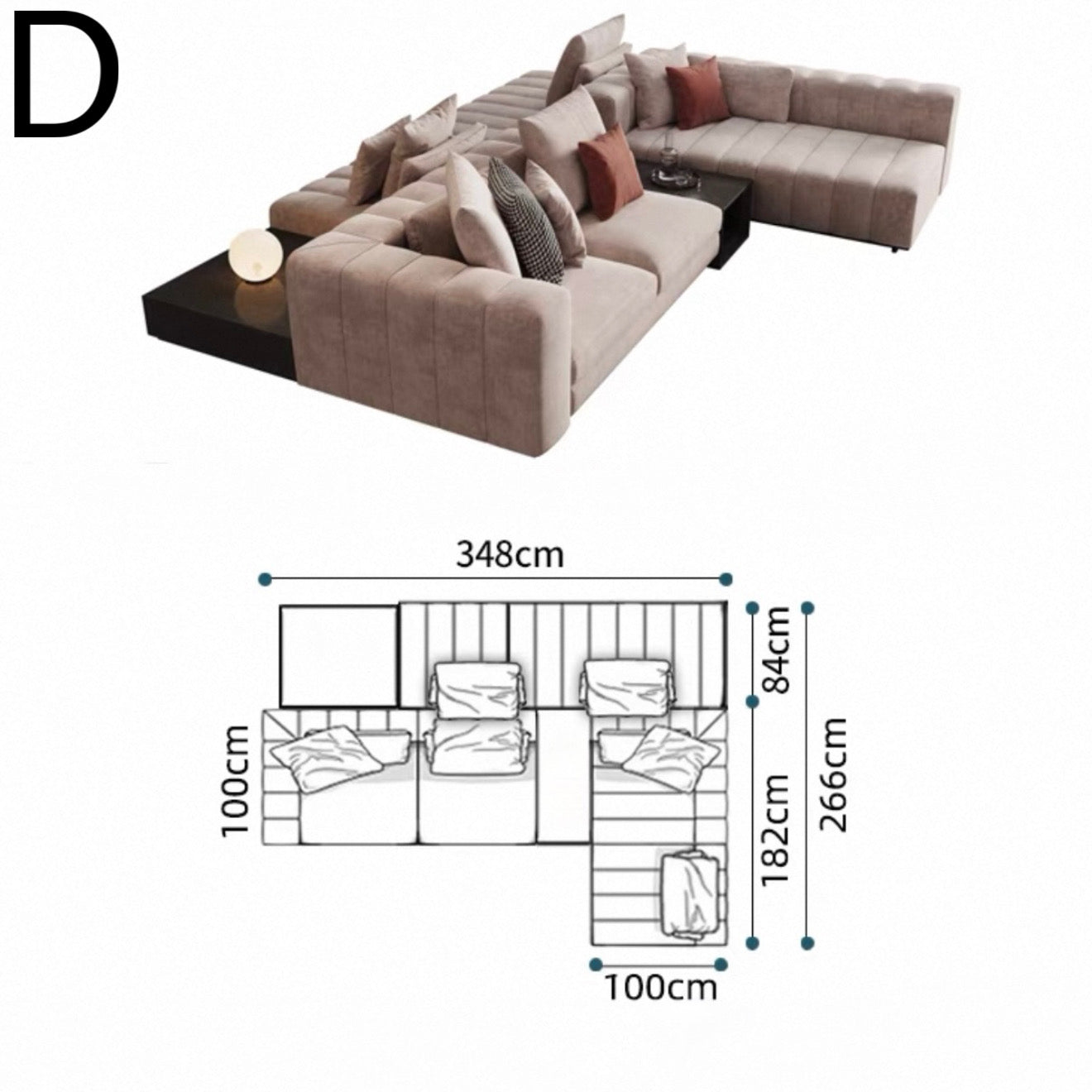 HUGO Modern Sectional Sofa