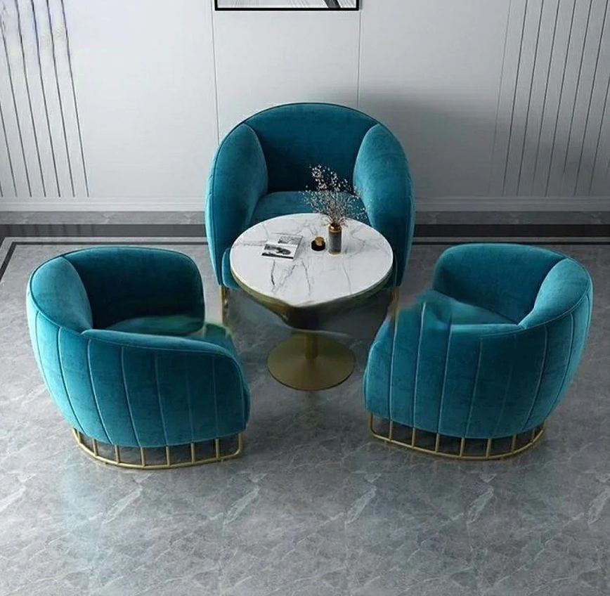 ESOP Minimalist Velvet Accent Chair