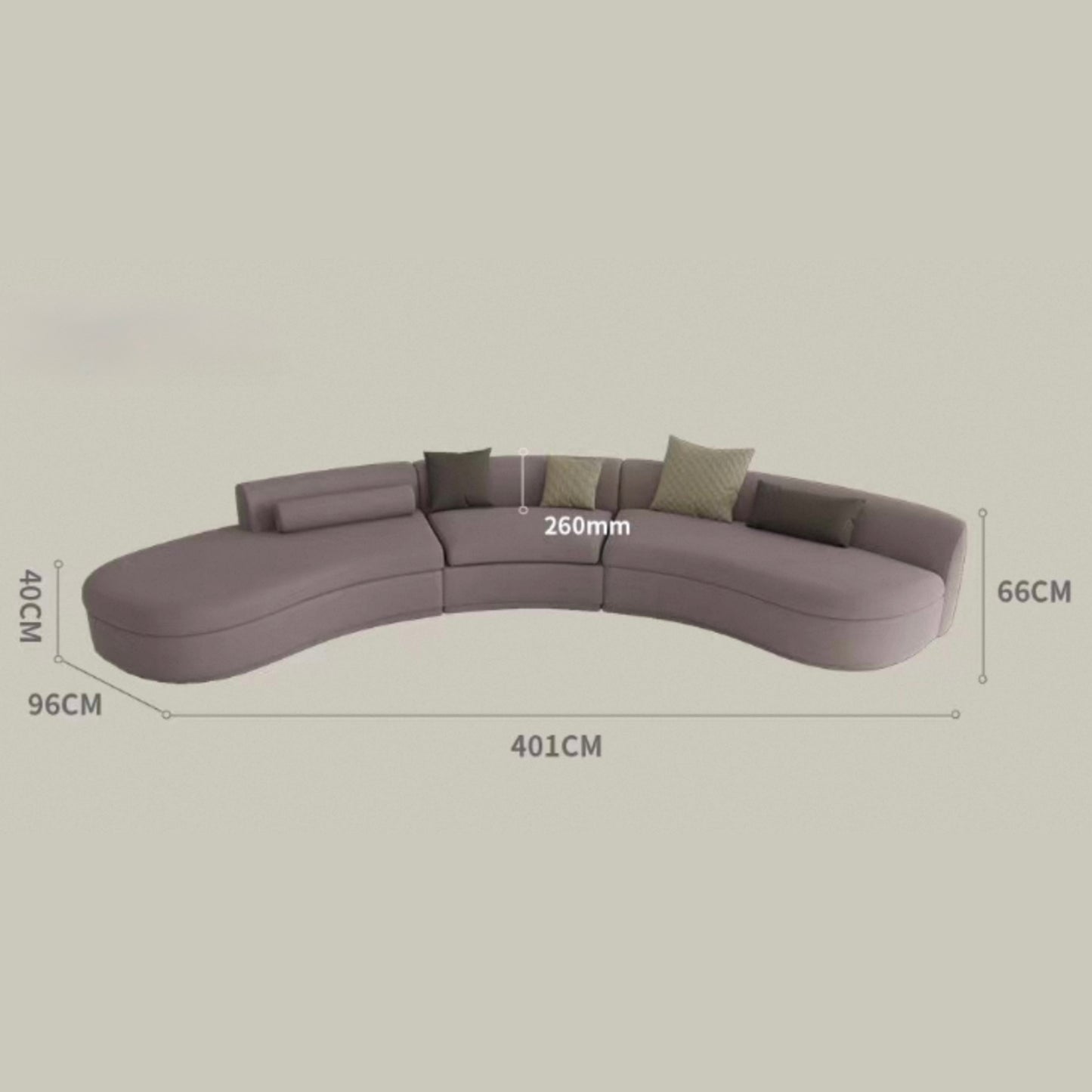 LUNO Modern Sectional Sofa