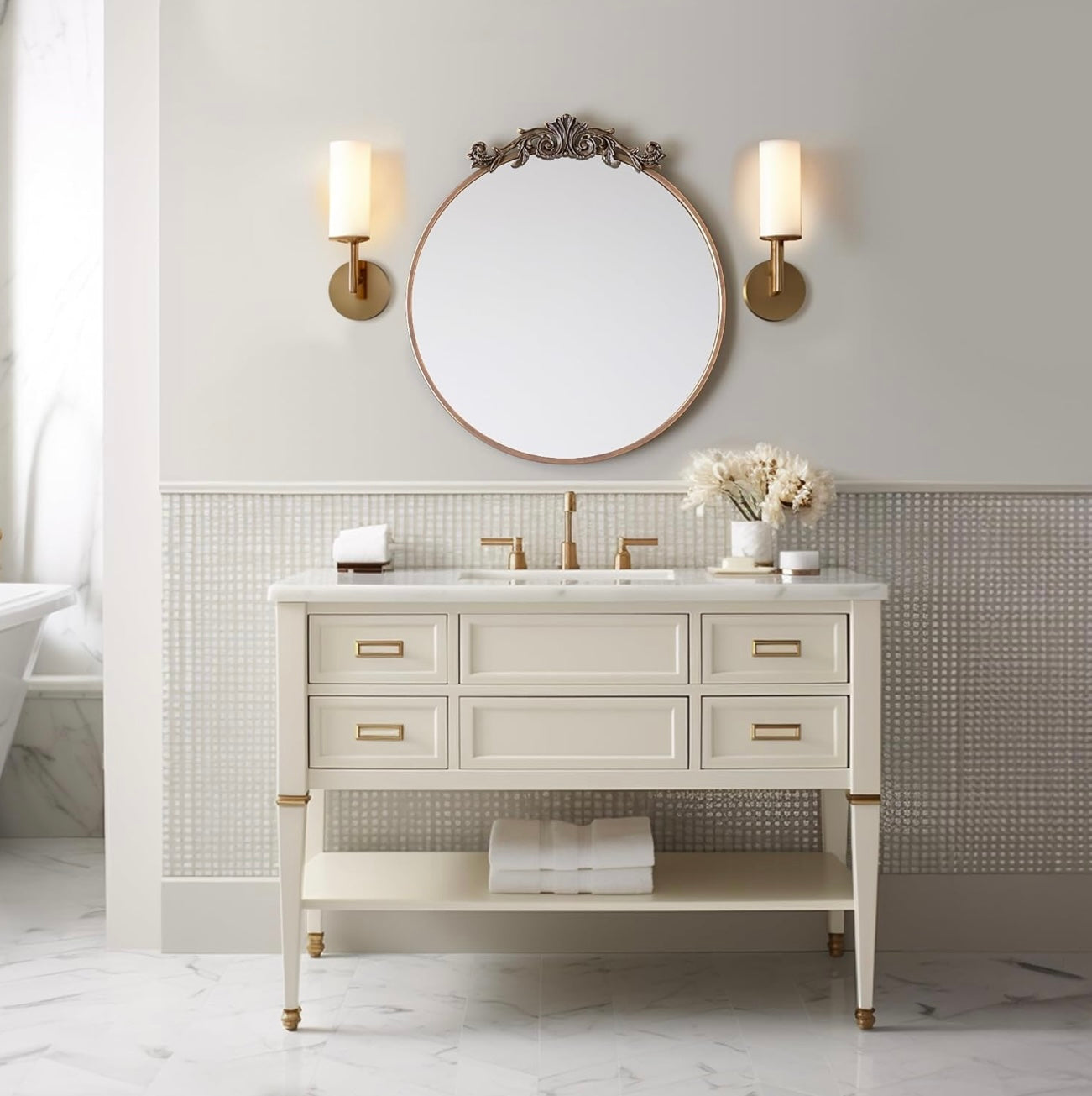 LUVIA Victorian Wall Mirror