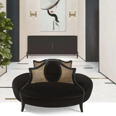 GAEL Contemporary 360 Round Rattan Sofa