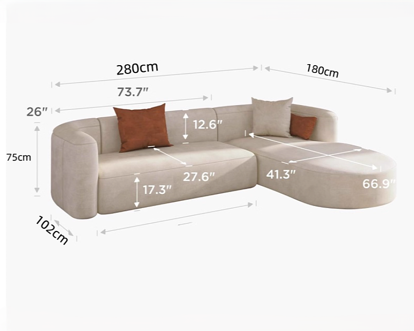 HERI Modern L-Shape Sofa