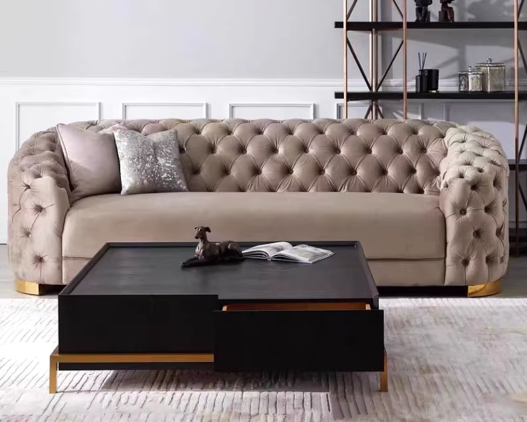 IAN Modern Chesterfield Sofa