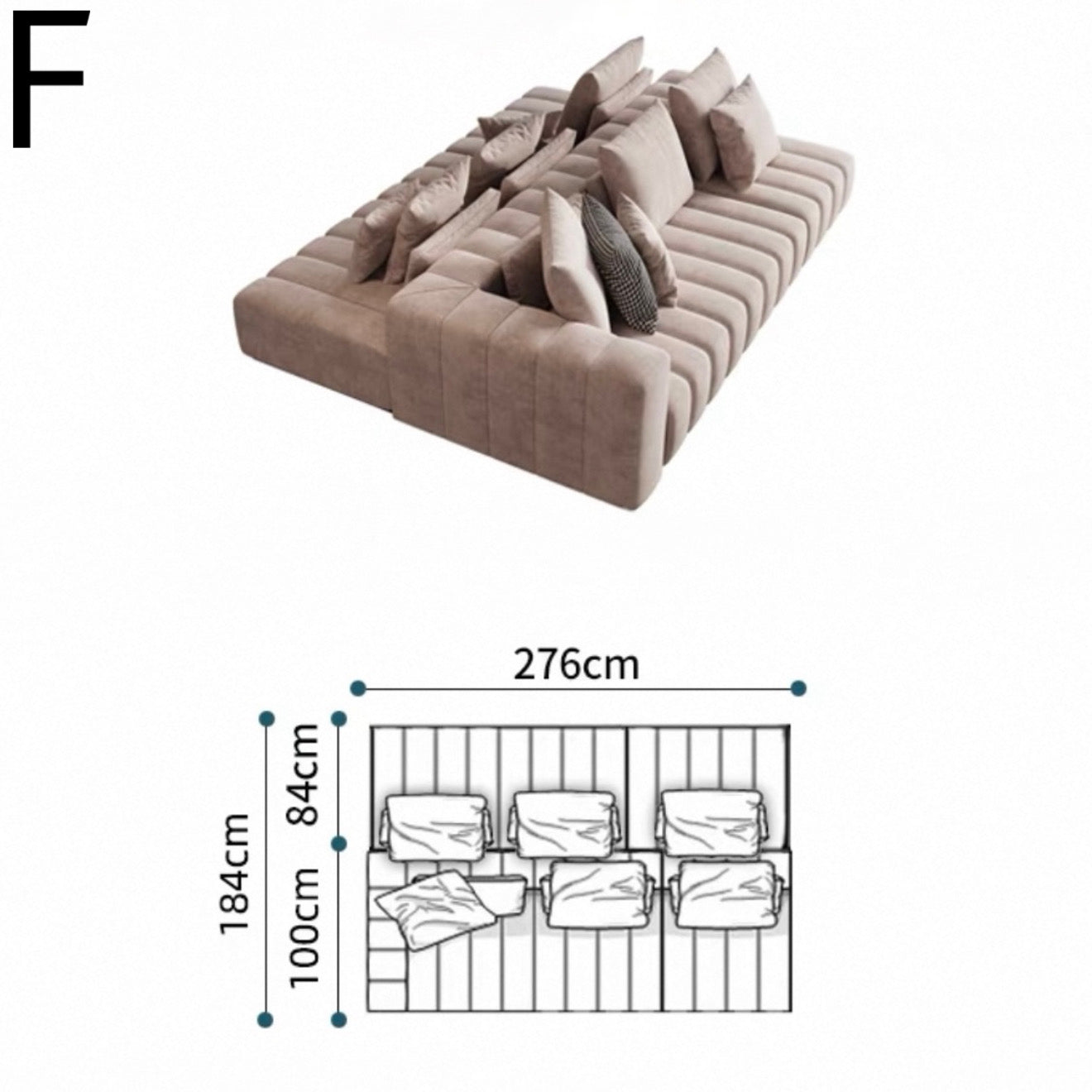 HUGO Modern Sectional Sofa