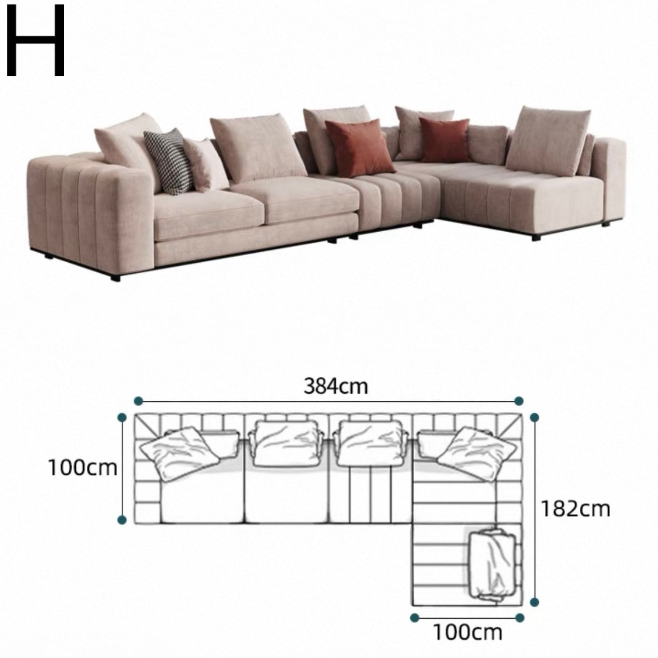 HUGO Modern Sectional Sofa