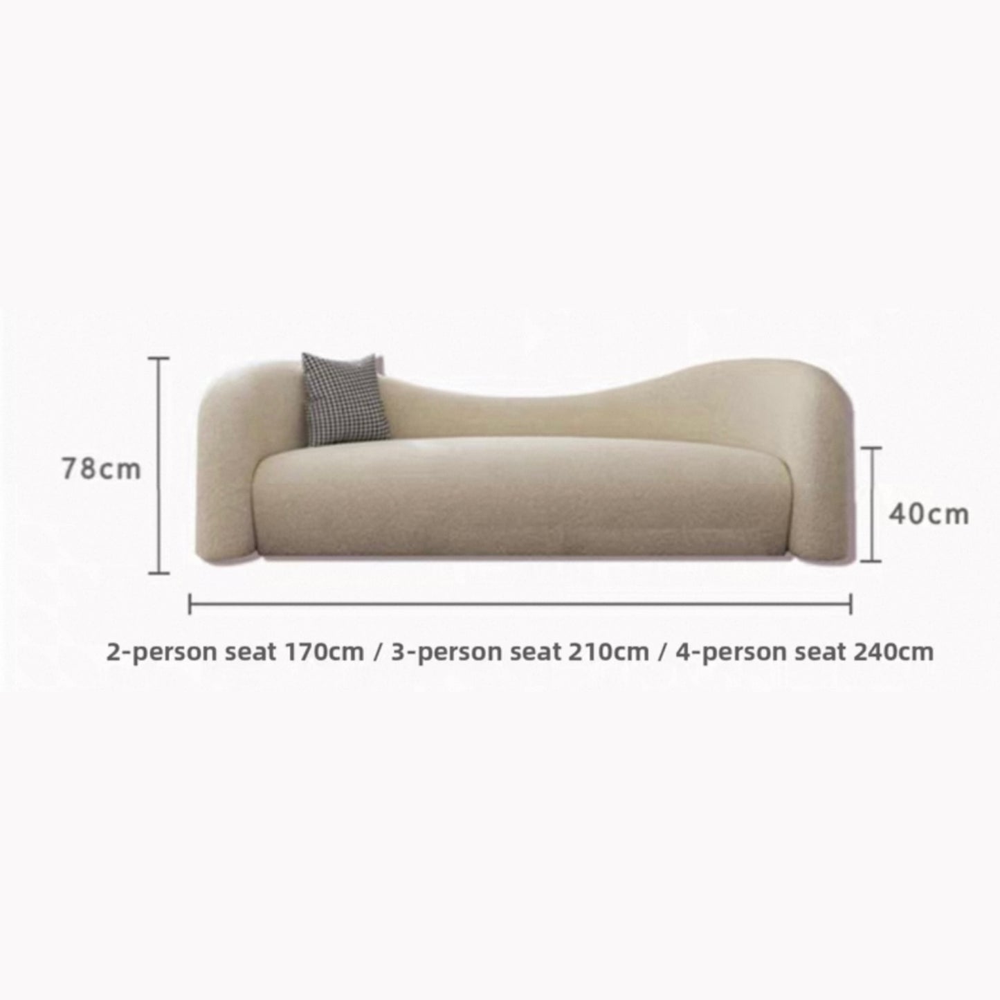 LYDIA Modern Boucle Sofa