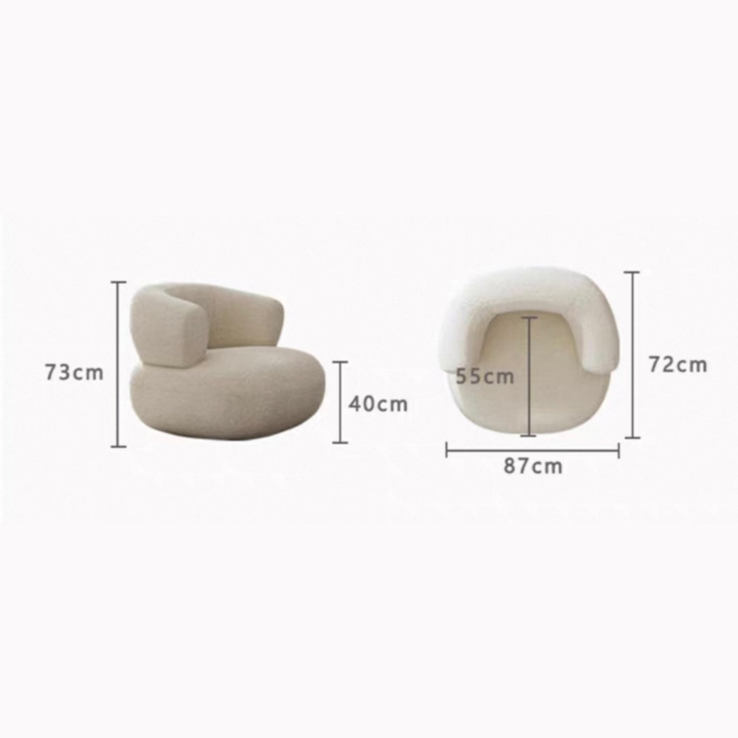 LYDIA Modern Boucle Sofa