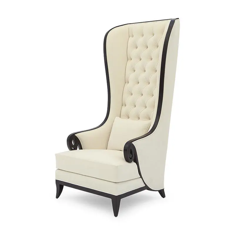 JULIEN Contemporary Luxury High-Back Tufted Wing Chair