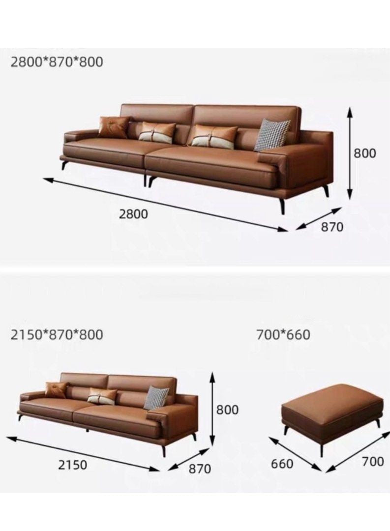 KODU Italian Leather Sofa