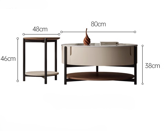 LEIN Contemporary TV Console & Nesting Coffee Table