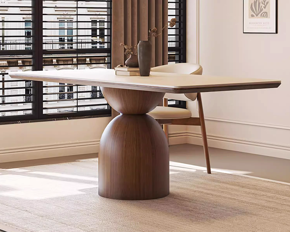 LEIN Japandi Sintered Stone Dining Table