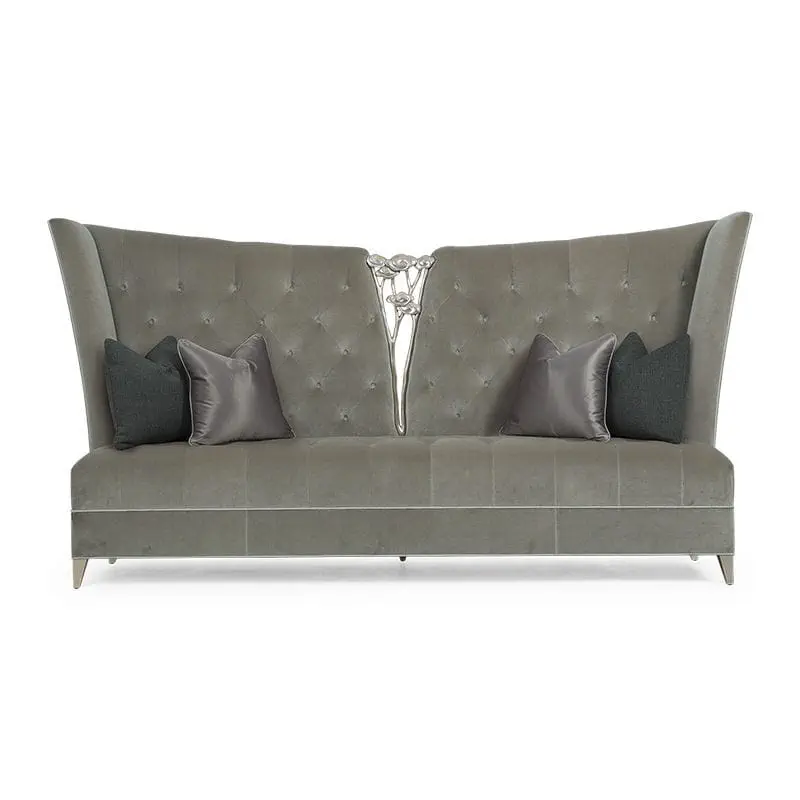 LUCIENNE Modern Victorian High-Back Sofa