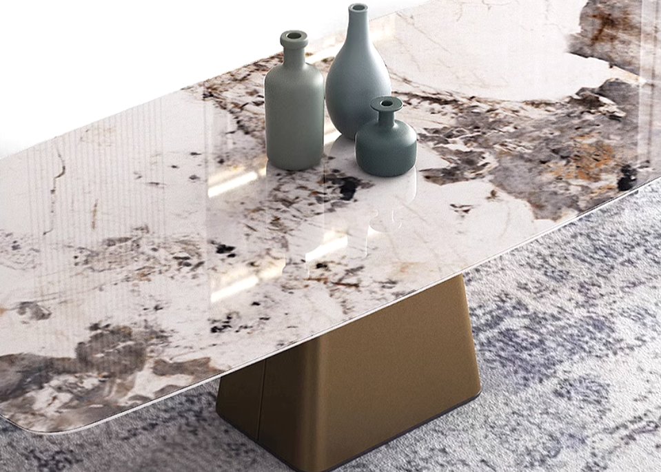 LUMI Modern Marble Dining Table