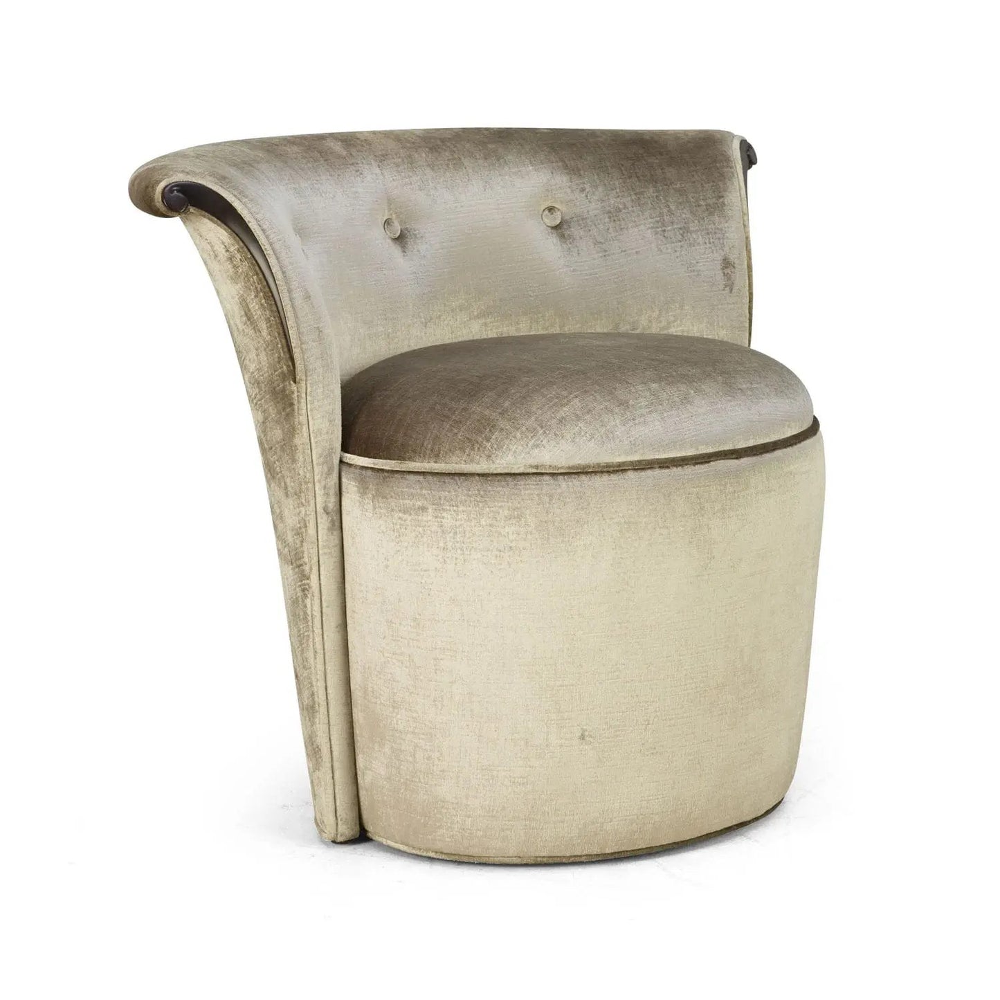 MATHEO Mid-Century Modern Accent Chair / Pouf