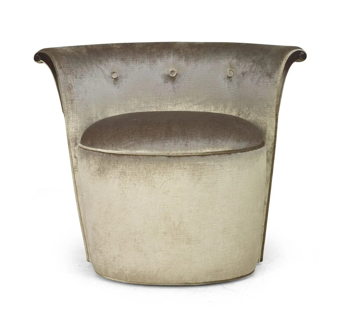 MATHEO Mid-Century Modern Accent Chair / Pouf