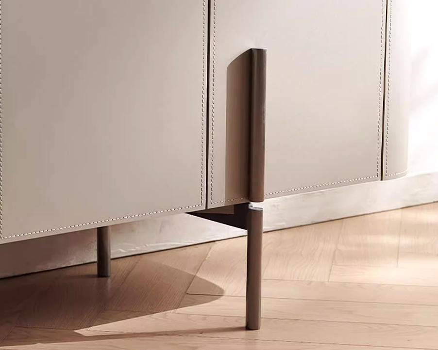 MIAH Contemporary Leather Buffet Cabinet