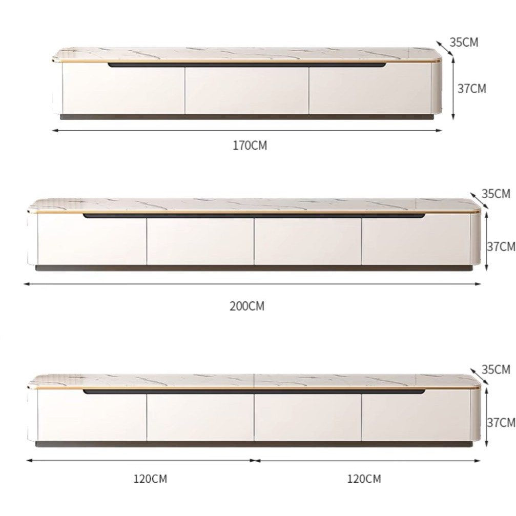 MIREA Modern Sintered Stone TV Console & Coffee Table
