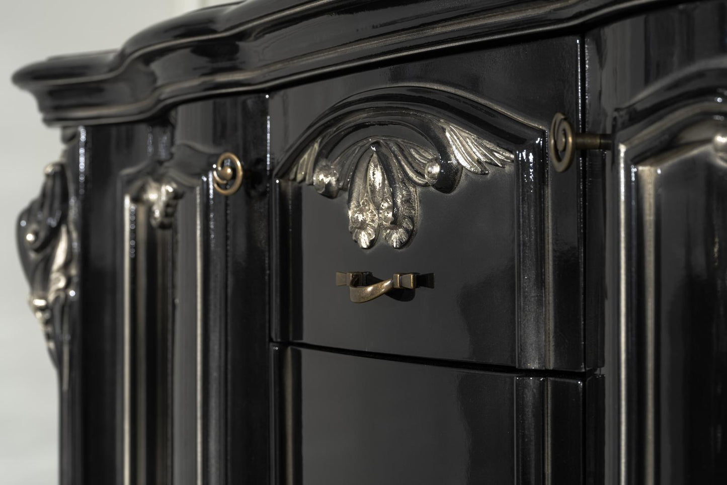 ODASI Baroque Vanity Mirror & Cabinet Set