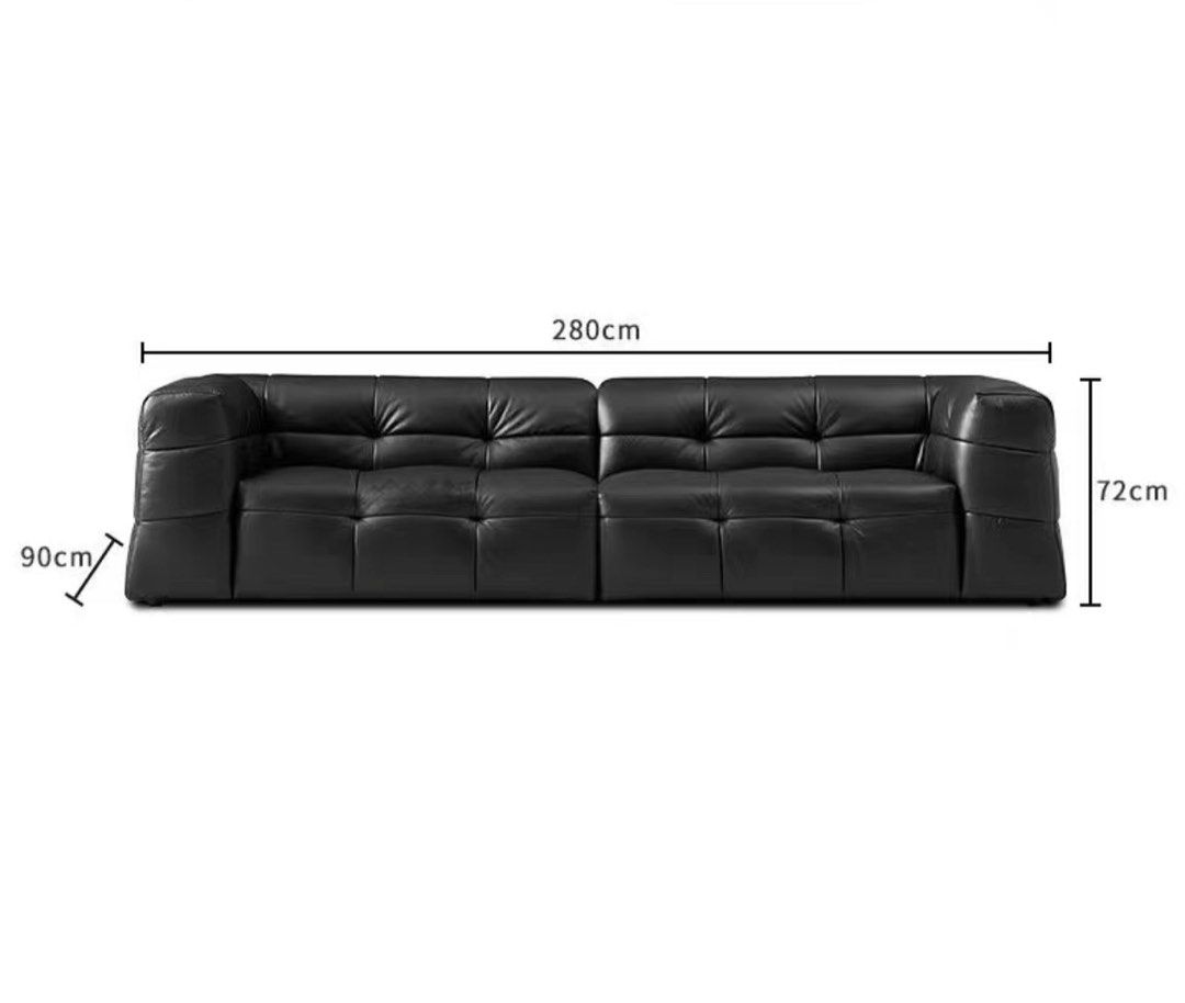 VIENN Leather Tufted Sofa