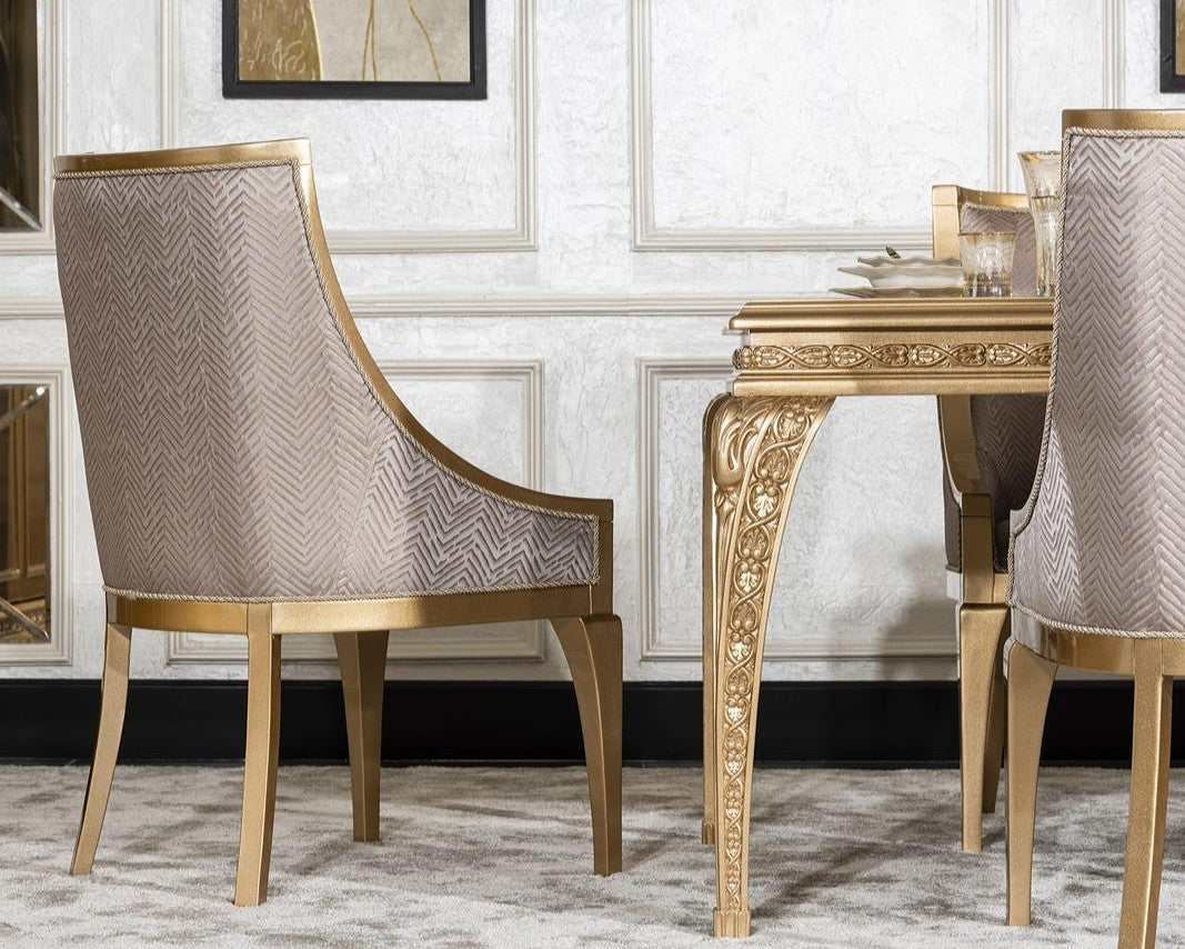 VITTORIA Rococo Dining Table & Chairs Set
