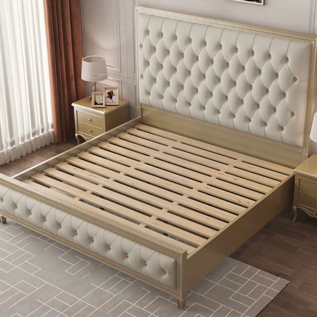 IVEN Luxe Tufted Bed Frame