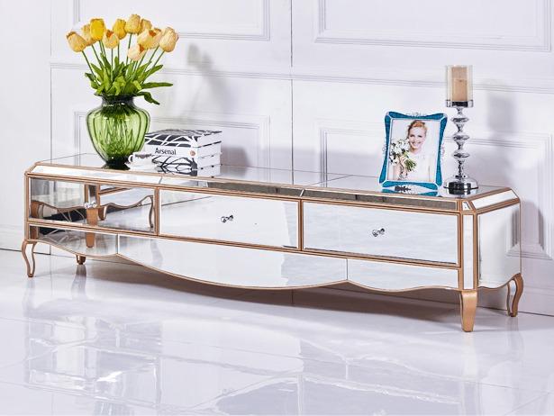 HEPBURN Mirrored Luxe TV Console