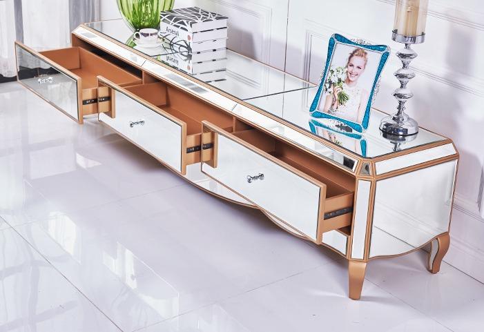 HEPBURN Mirrored Luxe TV Console