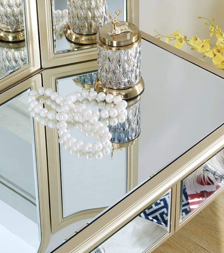 LOPEZ Mirrored Luxe Vanity Set