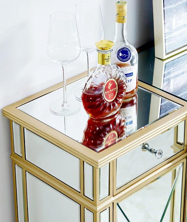 LOPEZ Mirrored Luxe Sideboard