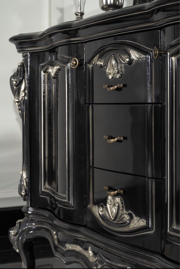 ODASI Baroque Mirror & Vanity Dresser
