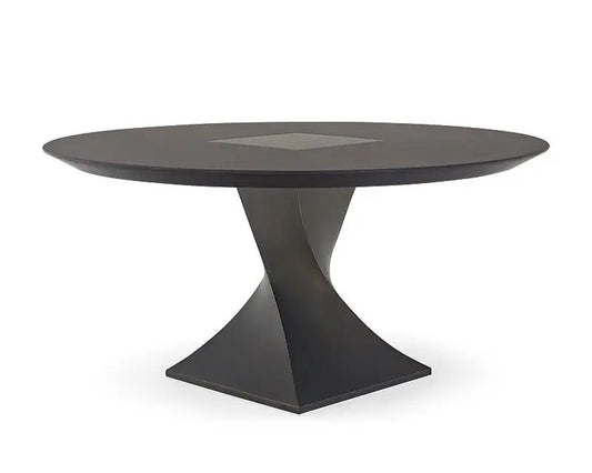 ALINE Brass Accent Contemporary Dining Table