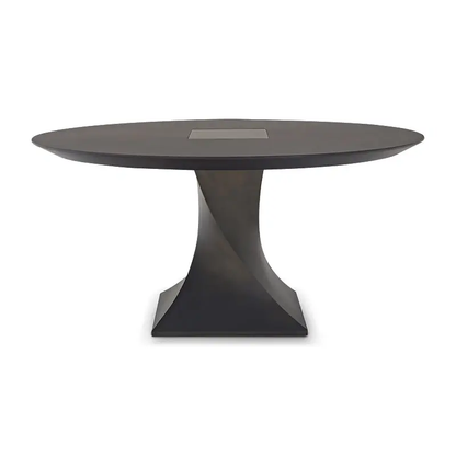 ALINE Brass Accent Contemporary Dining Table