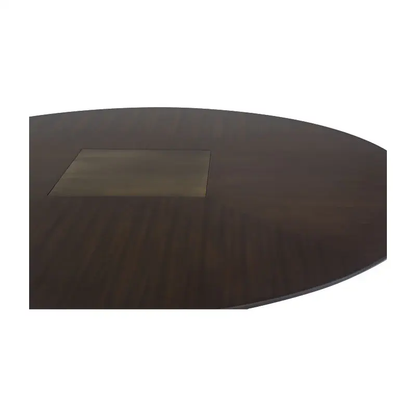 ALINE Brass Accent Contemporary Dining Table