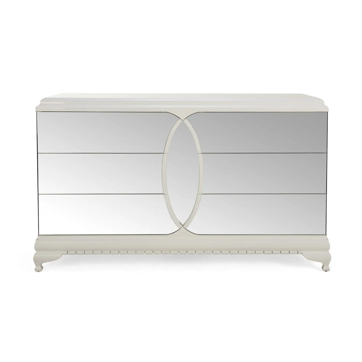 AMBRE Modern Victorian Mirrored Drawers