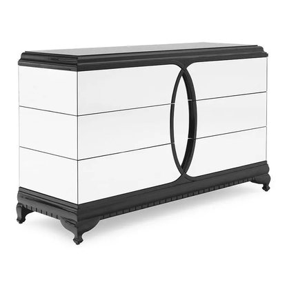 AMBRE Modern Victorian Mirrored Drawers