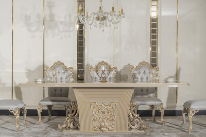 ARIA Victorian Dining Table & Chairs Set