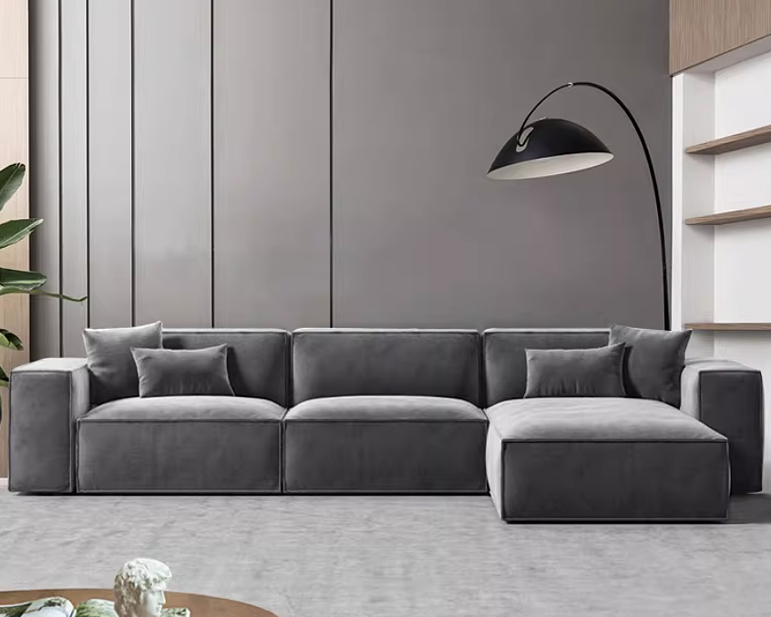 ASEN Sectional Velvet Sofa