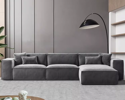 ASEN Sectional Velvet Sofa