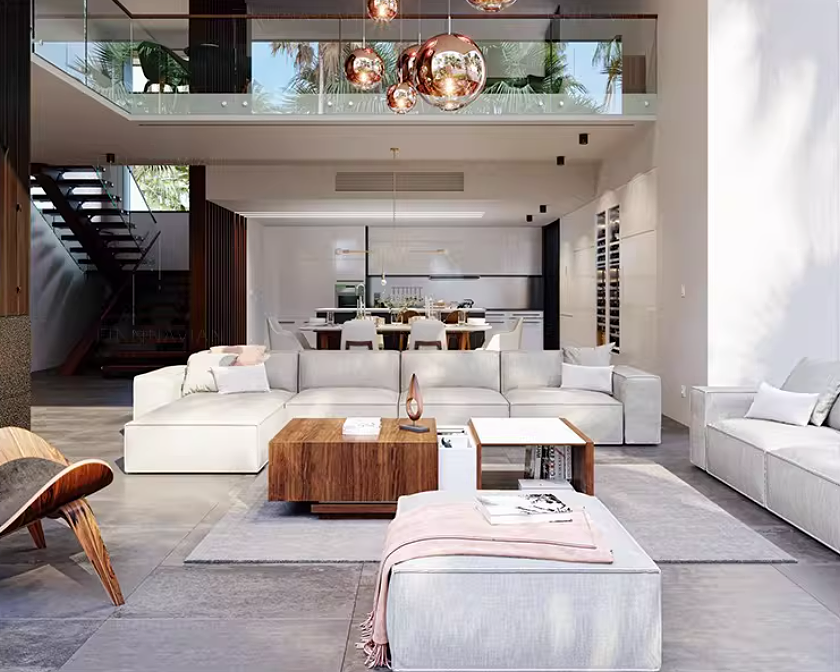 ASEN Sectional Velvet Sofa
