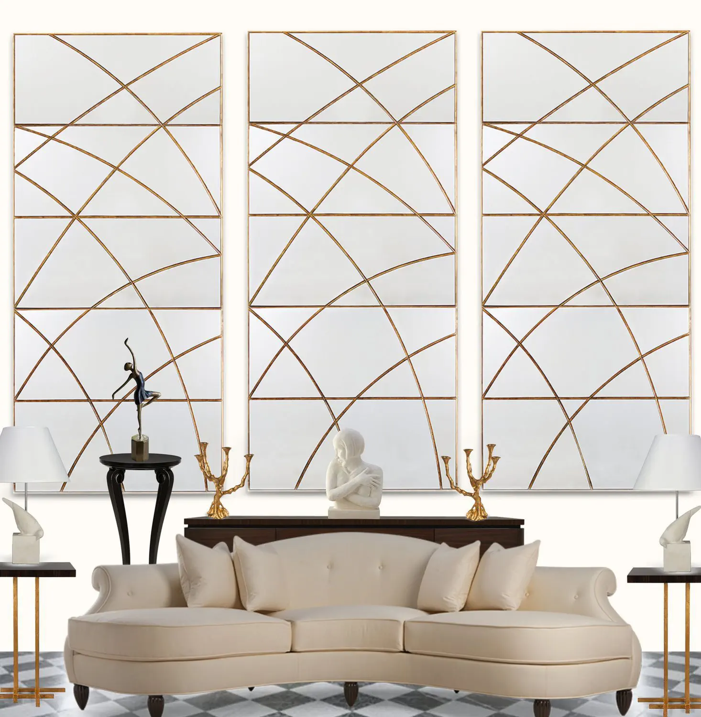 AURORE Luxury Accent Wall Mirror