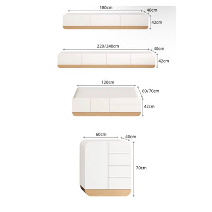 AURS Modern TV Console. Coffee Table & Side Table Cabinet