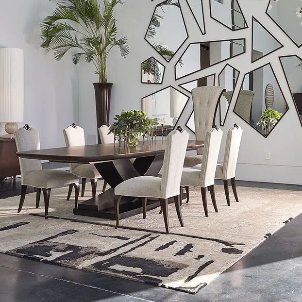 CELESTIN Contemporary Tapered High-Back Dining Chair
