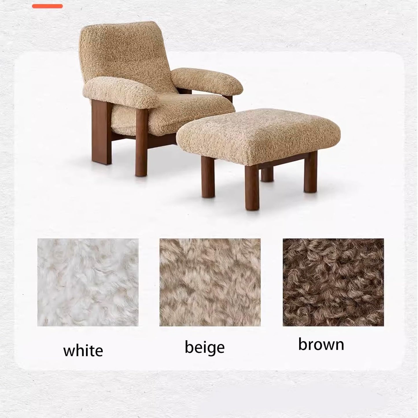 CORIA Boucle Armhair & Ottoman