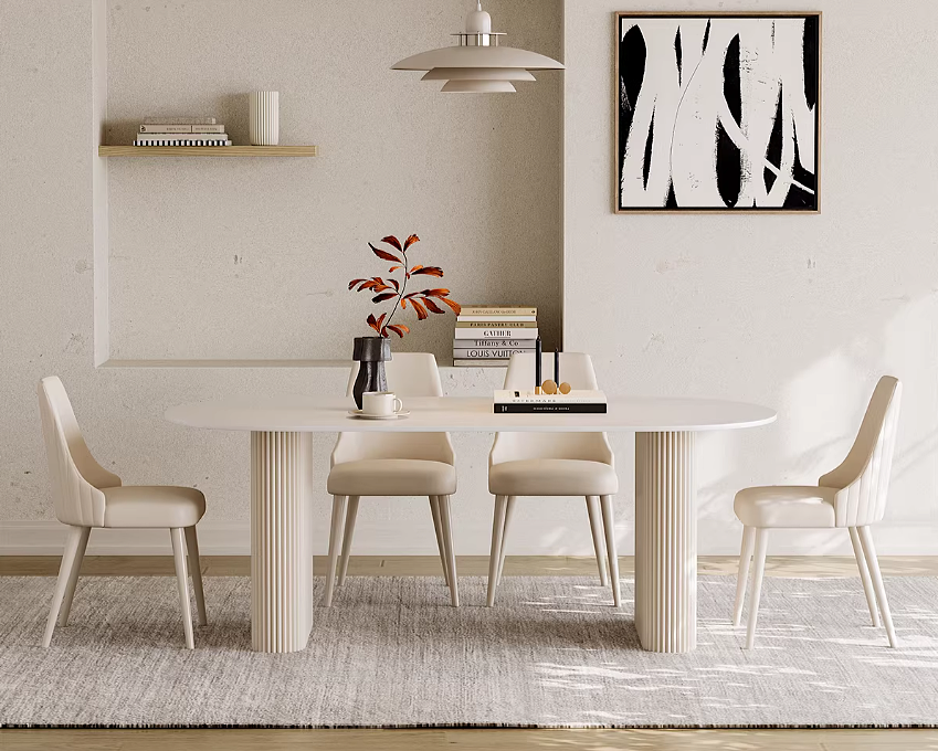 EAN Modern Sintered Stone Dining Set