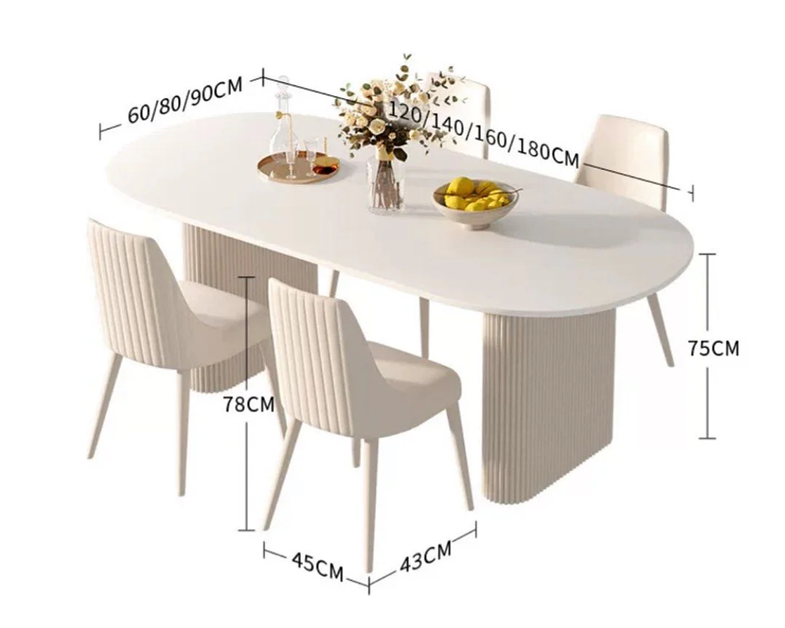 EAN Modern Sintered Stone Dining Set