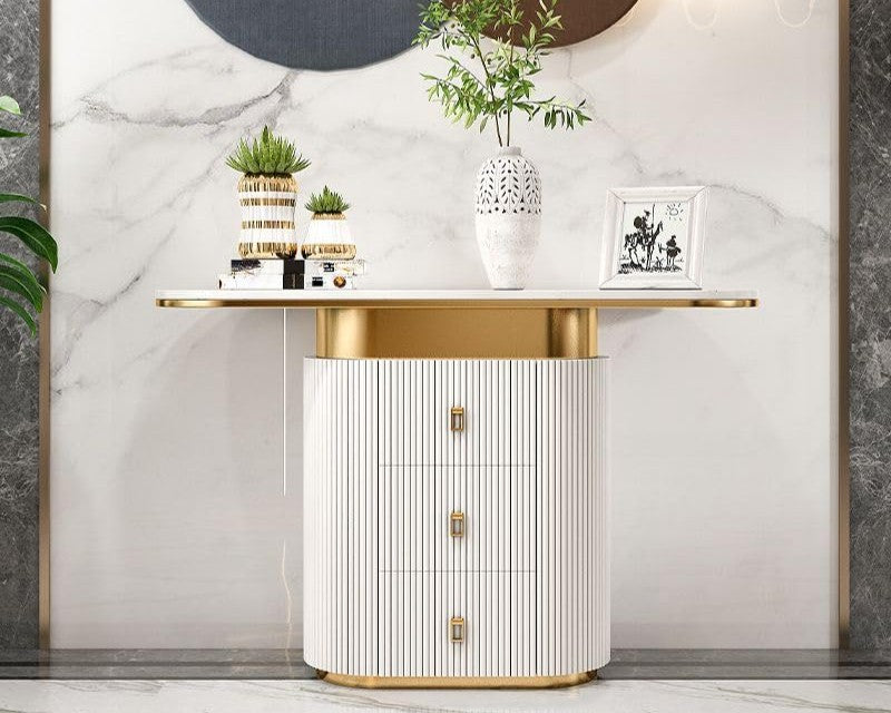 ERIAS Modern Luxe Console Table with Storage